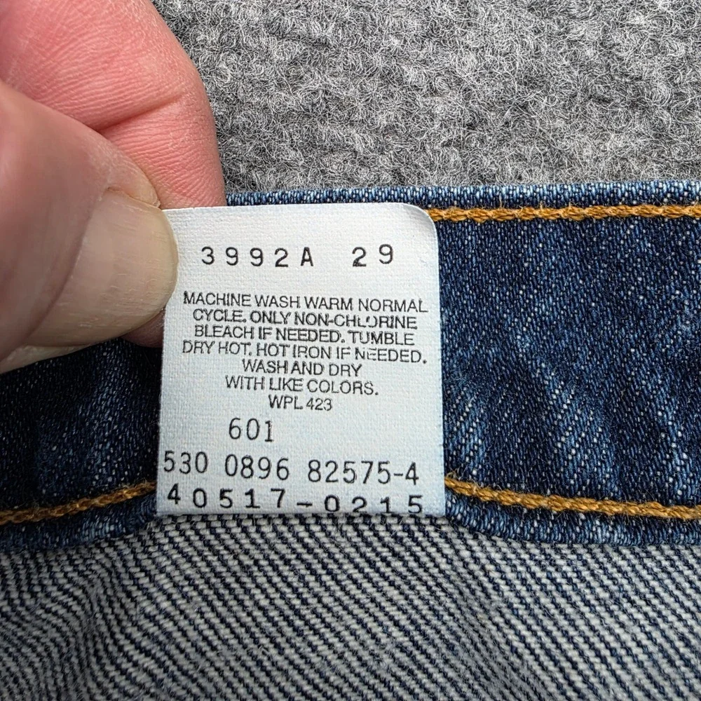 Vtg Levis 517 Orange Tab Jeans 36x30 Made in USA Aug 1996 Bootcut Denim 517-0215